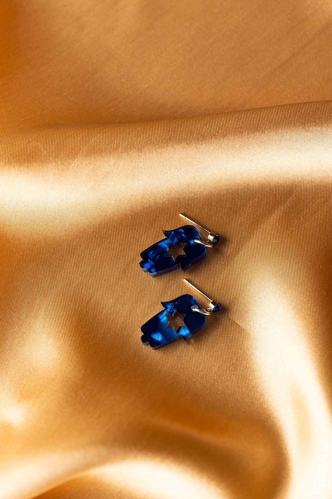 Hamsa Mini Dangles - Midnight Blue