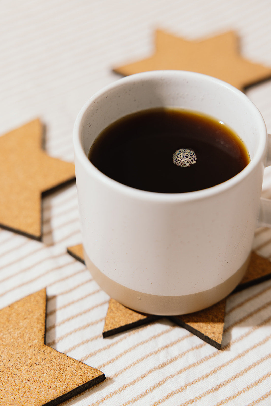 Jewish Star Cork Coaster Set