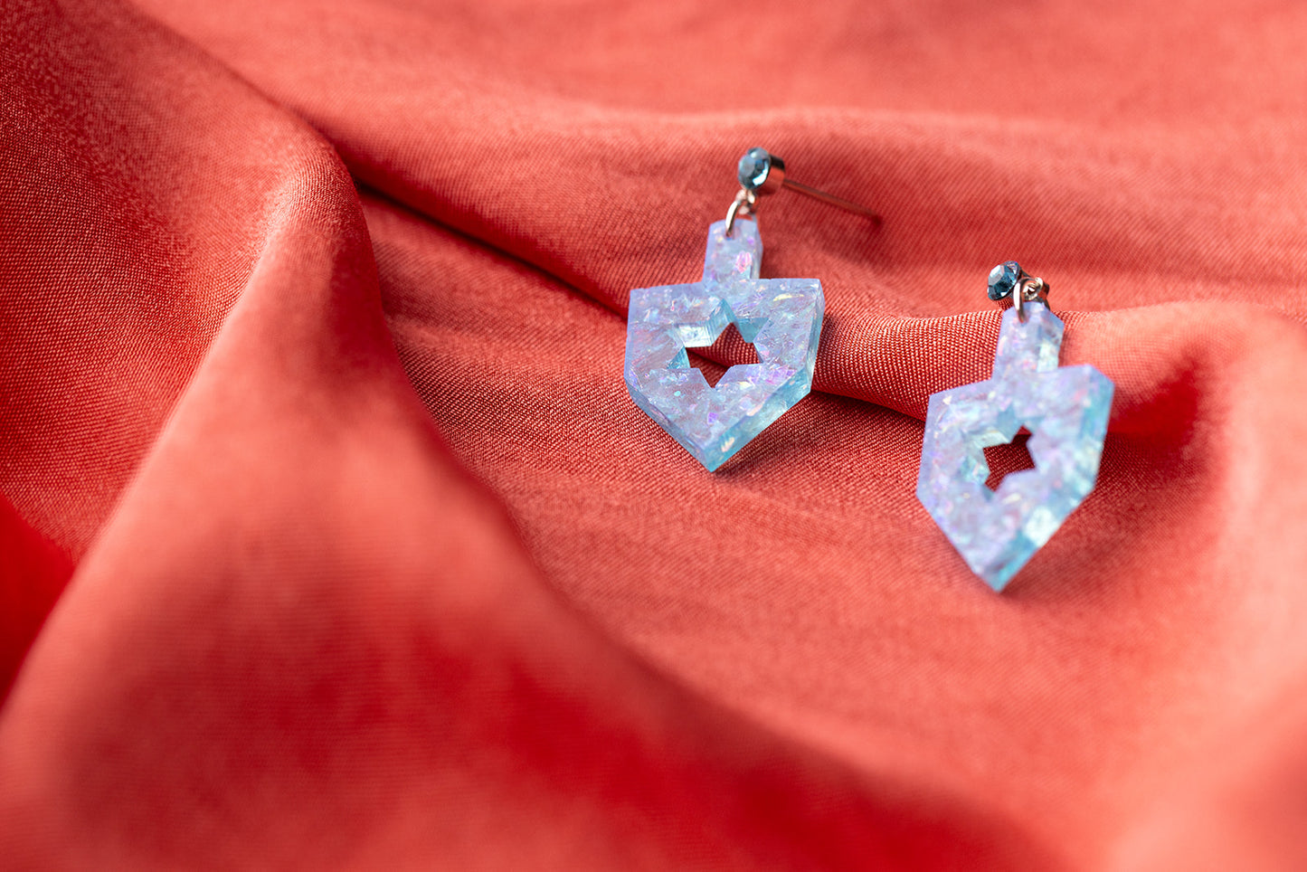 Driedel Mini Dangles Opal Blue Glitter