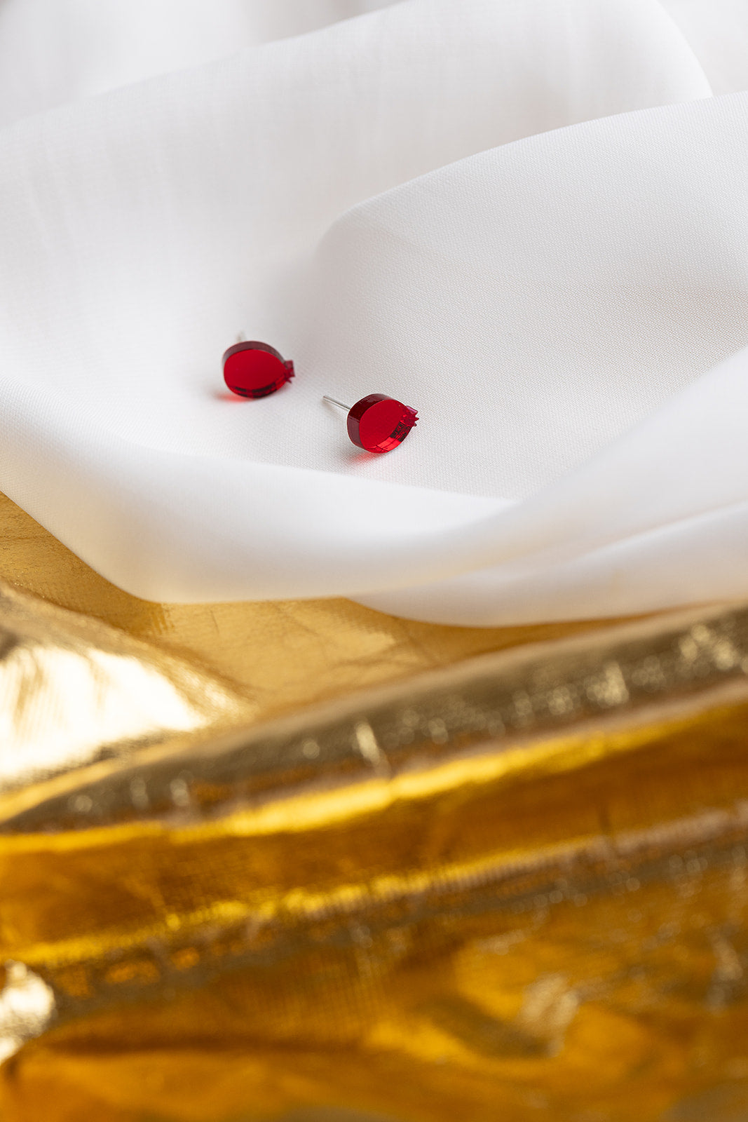 Extra Petite Pomegranate Stud Earrings