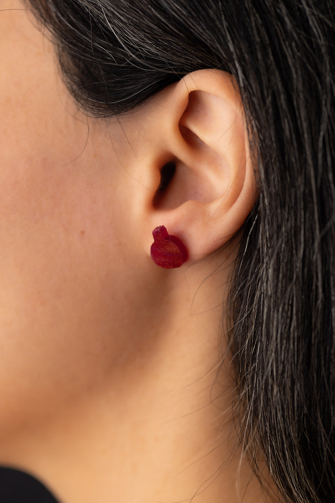 Sangria Pomegranate Stud Earrings