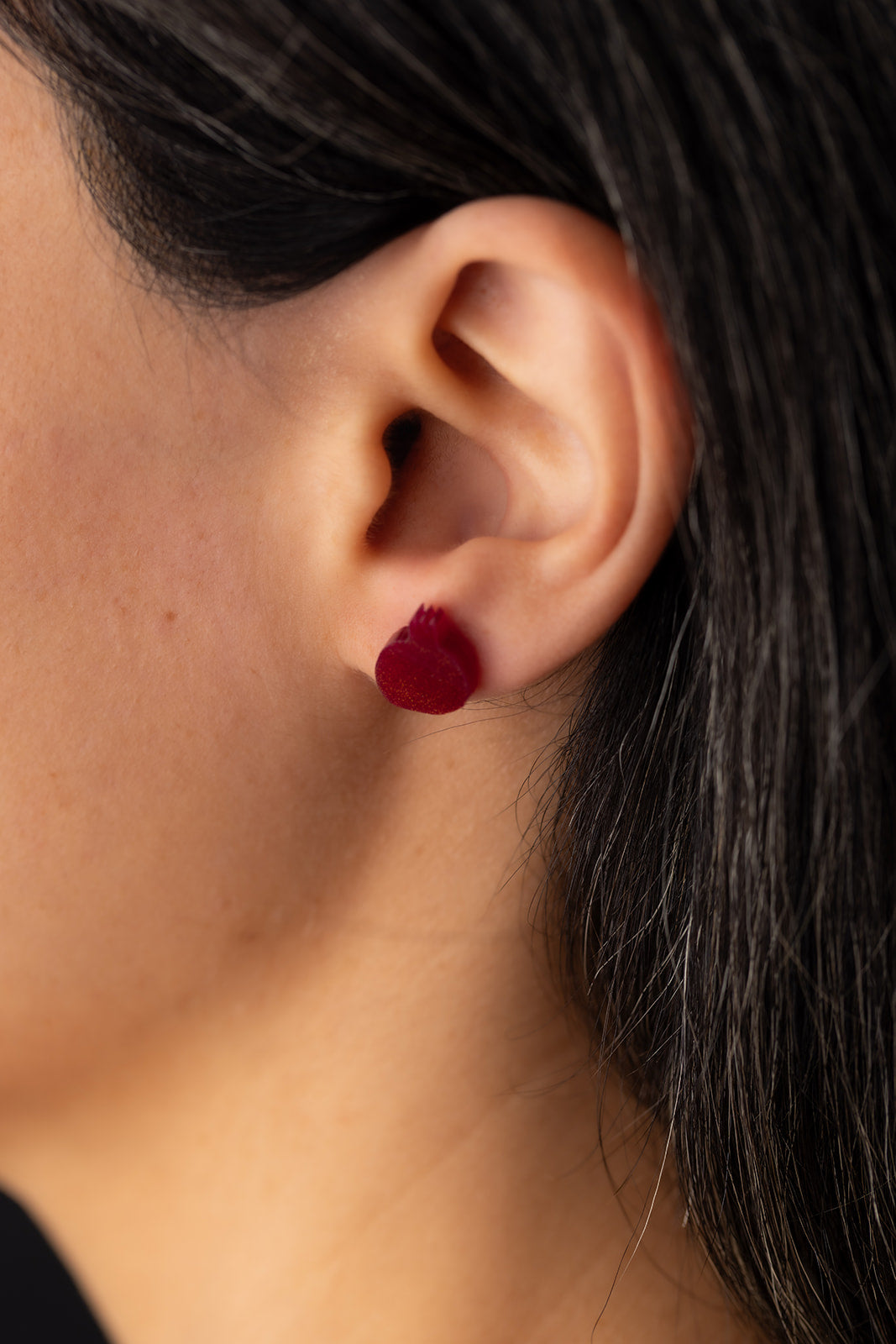 Sangria Pomegranate Stud Earrings