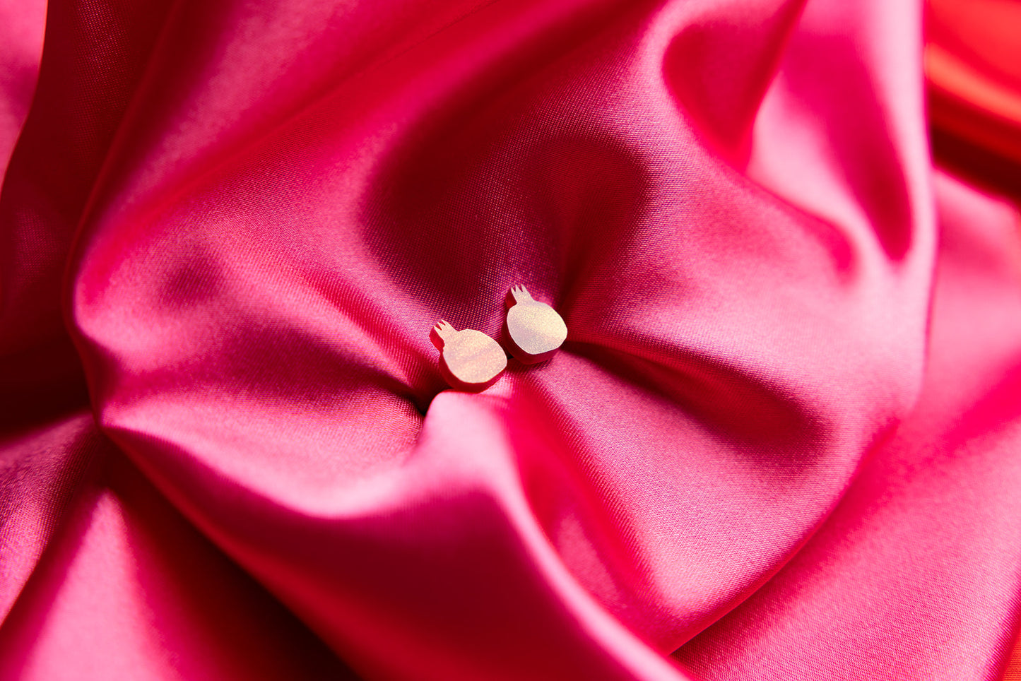 Sangria Pomegranate Stud Earrings