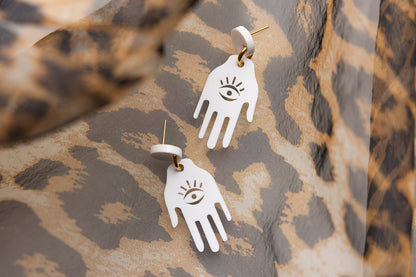 Yasmine Hamsa Earrings