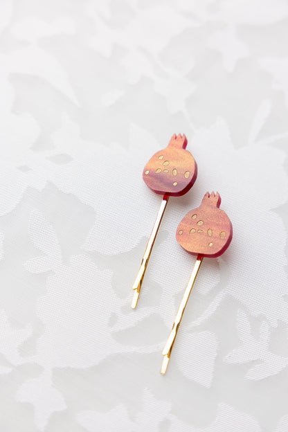 Pomegranate Hair Pins (Set of 2)