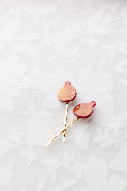 Pomegranate Hair Pins (Set of 2)