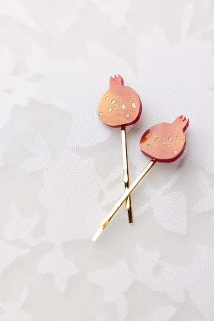 Pomegranate Hair Pins (Set of 2)