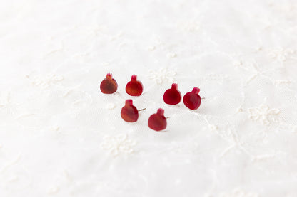 Sangria Pomegranate Stud Earrings