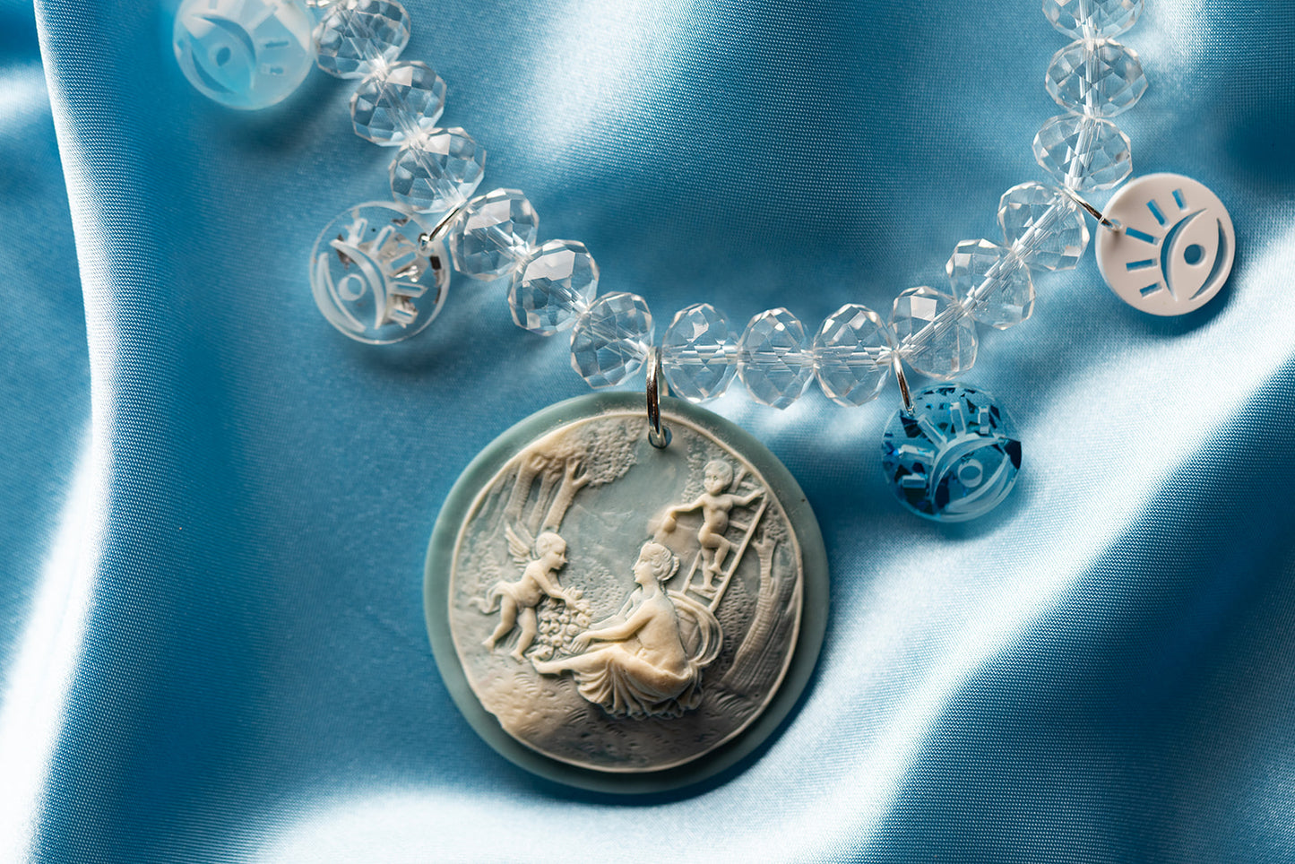 Tzofia Ayin Hara & Cameo Necklace