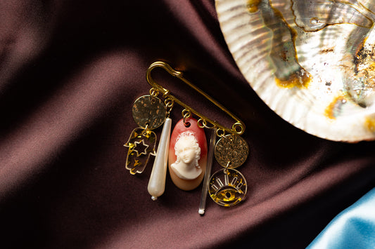 Jewish Cameo Broach