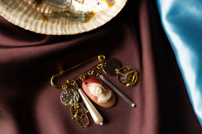 Jewish Cameo Broach