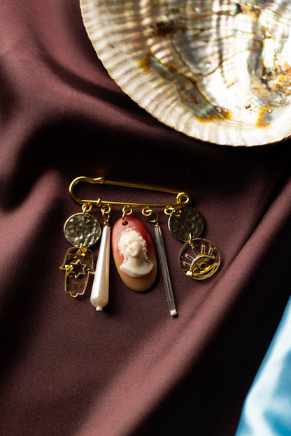 Jewish Cameo Broach