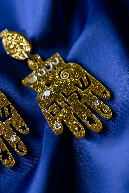 Shalom Hamsa Earrings