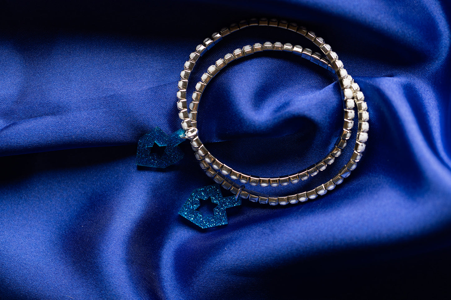 Romi Dreidel Rhinestone Bracelets