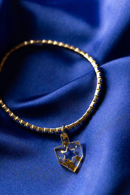 Romi Dreidel Rhinestone Bracelets