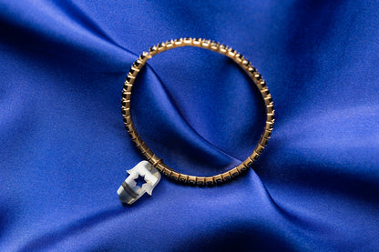 Romi Hamsa Rhinestone Bracelets