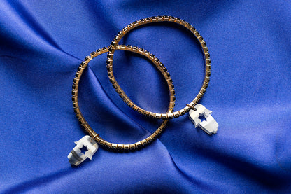 Romi Hamsa Rhinestone Bracelets