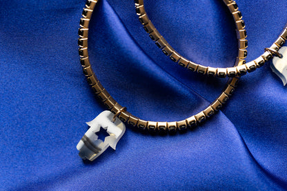 Romi Hamsa Rhinestone Bracelets