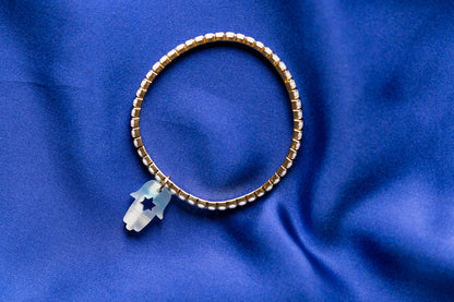 Romi Hamsa Rhinestone Bracelets