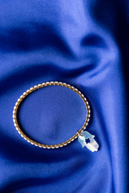 Romi Hamsa Rhinestone Bracelets