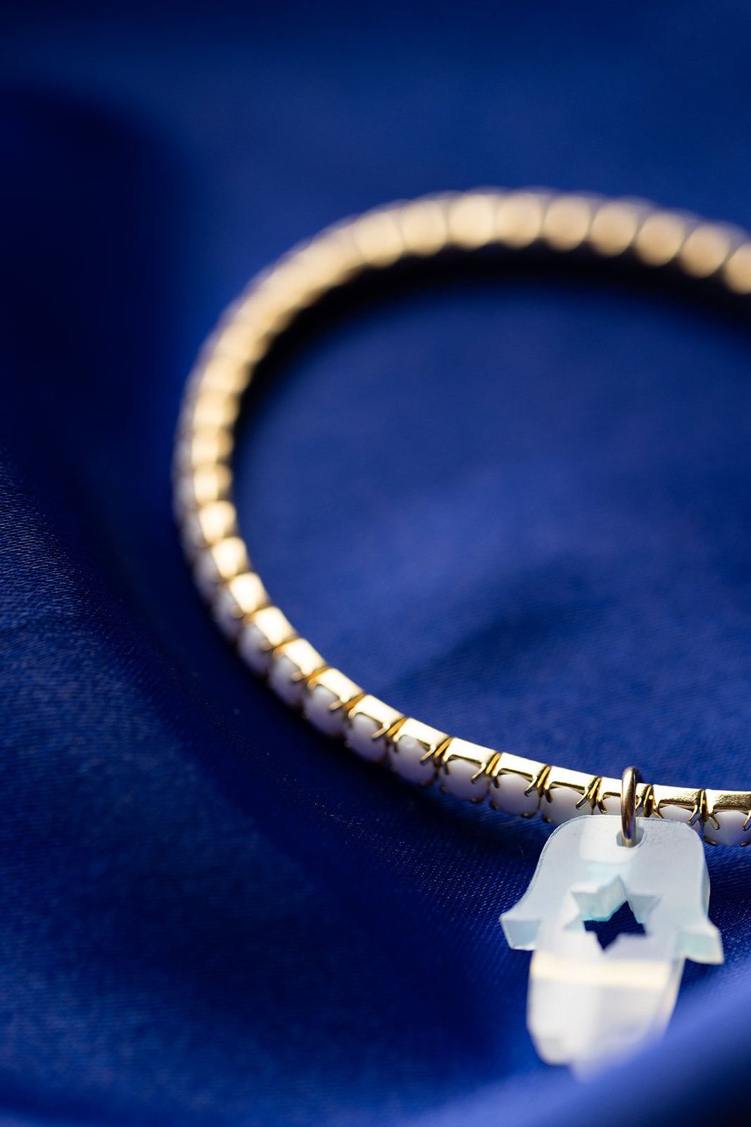 Romi Hamsa Rhinestone Bracelets