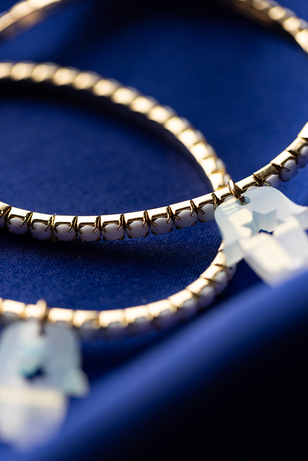 Romi Hamsa Rhinestone Bracelets