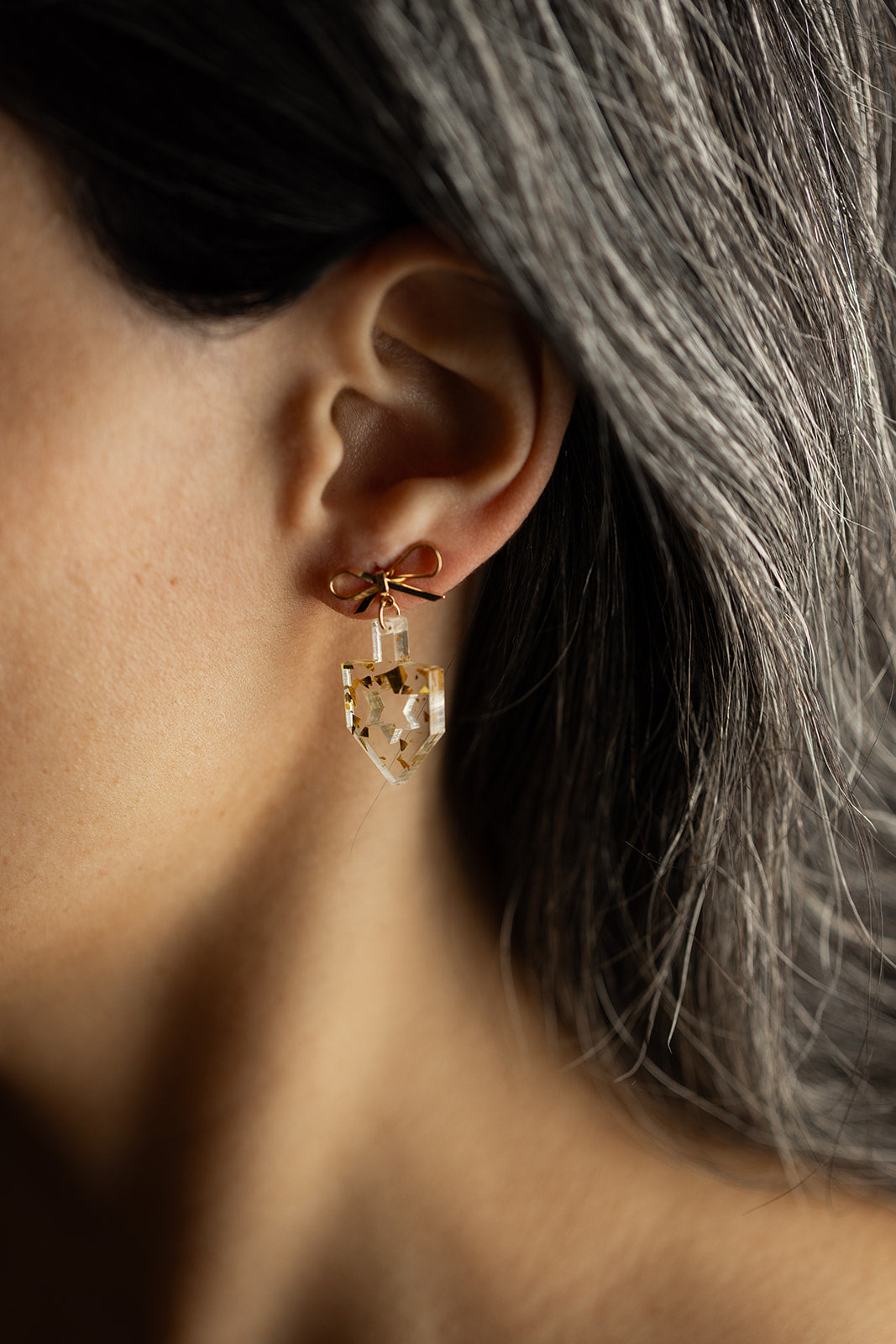 Dreidel Bow Mini Dangles