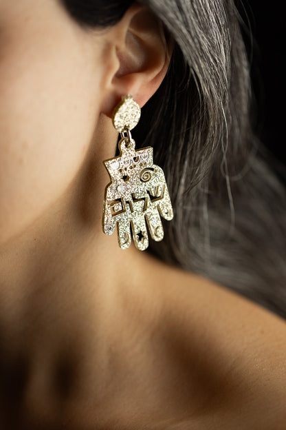 Shalom Hamsa Earrings