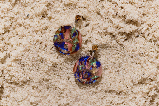 Ayin Hara Dangles - Sea Glass