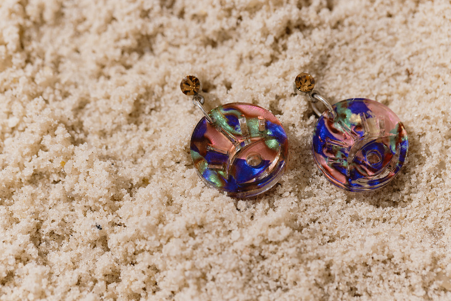 Ayin Hara Dangles - Sea Glass