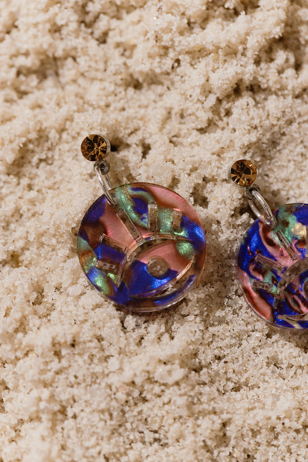 Ayin Hara Dangles - Sea Glass