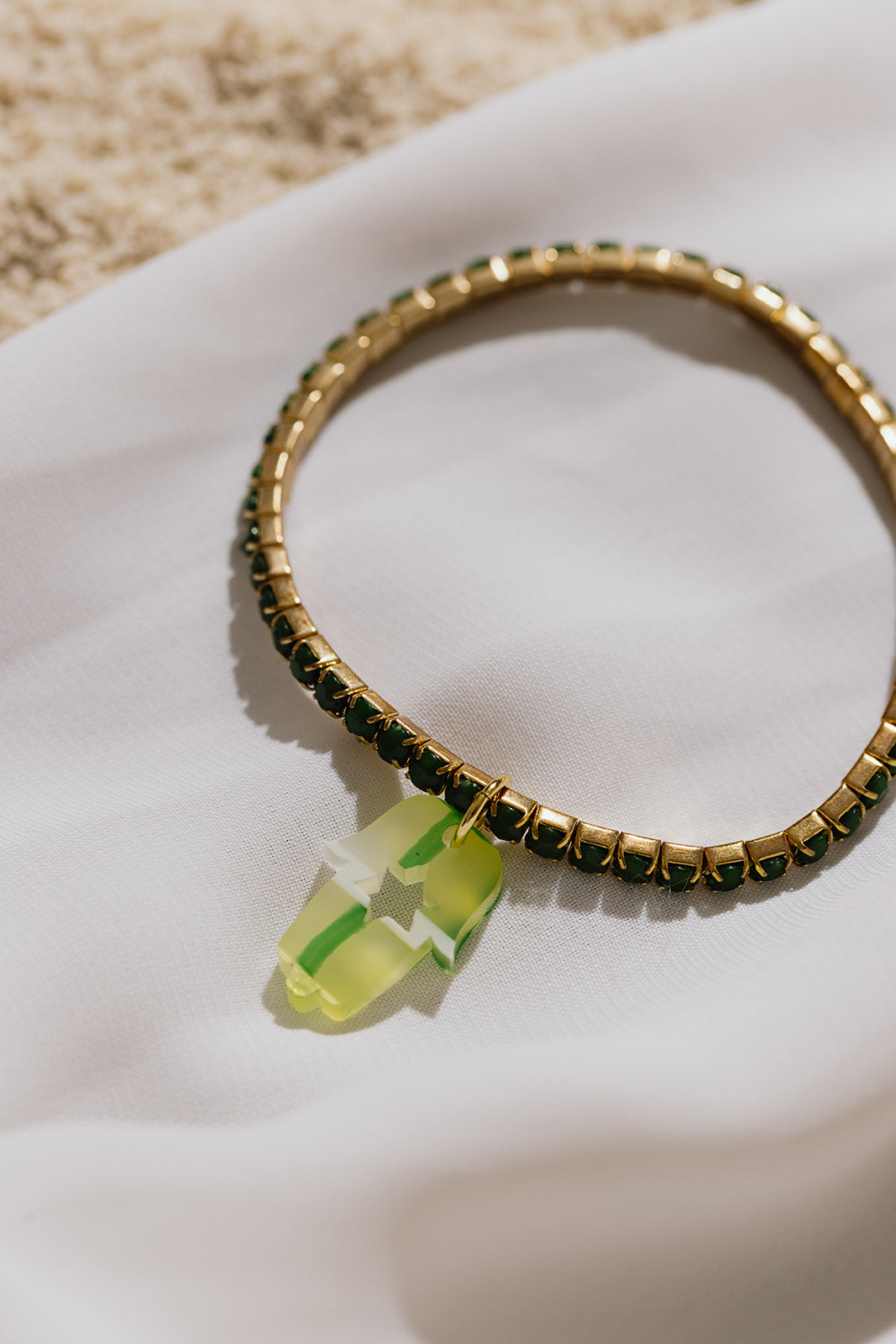 Romi Hamsa Rhinestone Bracelets