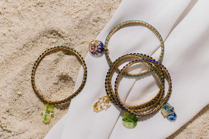 Romi Hamsa Rhinestone Bracelets