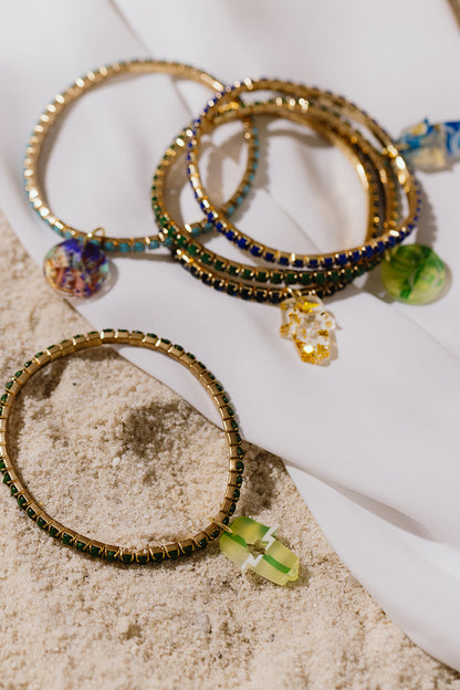 Romi Hamsa Rhinestone Bracelets