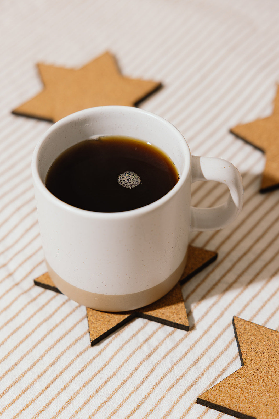Jewish Star Cork Coaster Set