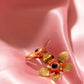 Perach Stud Earrings - Neon Orange