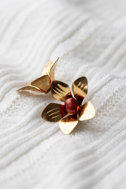 Anemones Floral Stud Earrings - 100% goes to California Wildfire Relief