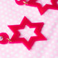 Ester Magen Earrings - Magenta