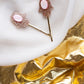 Hamsa Mother of Pearl Hair Pin Set ( Set of 2 )
