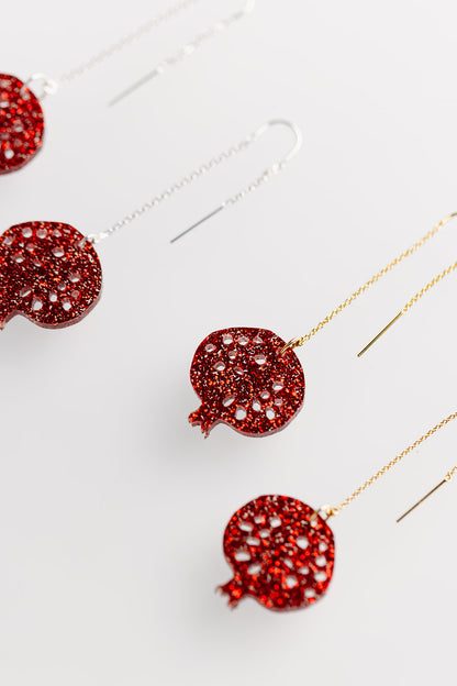 Pomegranate Threaders Red Glitter