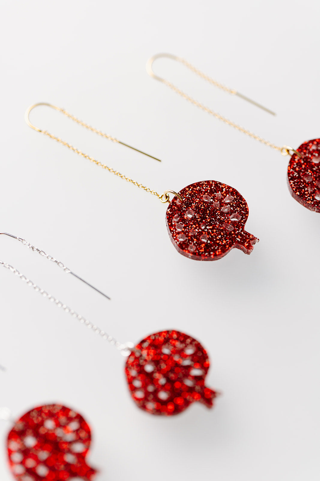 Pomegranate Threaders Red Glitter
