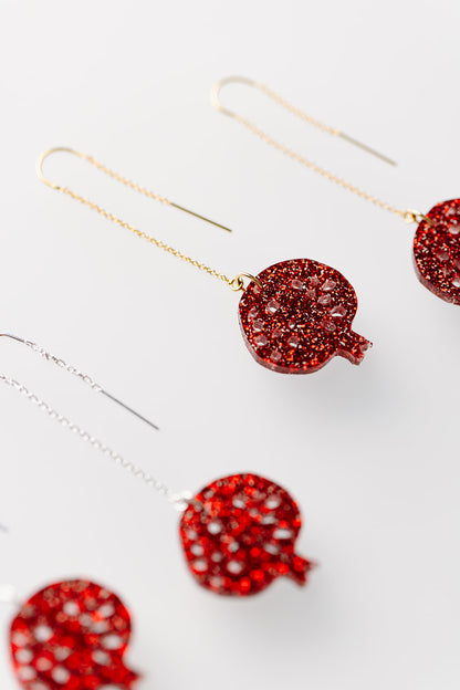 Pomegranate Threaders Red Glitter