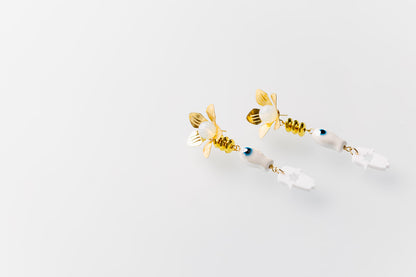Odelia Fish & Hamsa Earrings