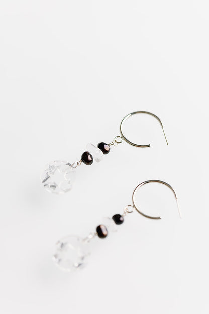 Rina Jewish Star Medallion Earrings