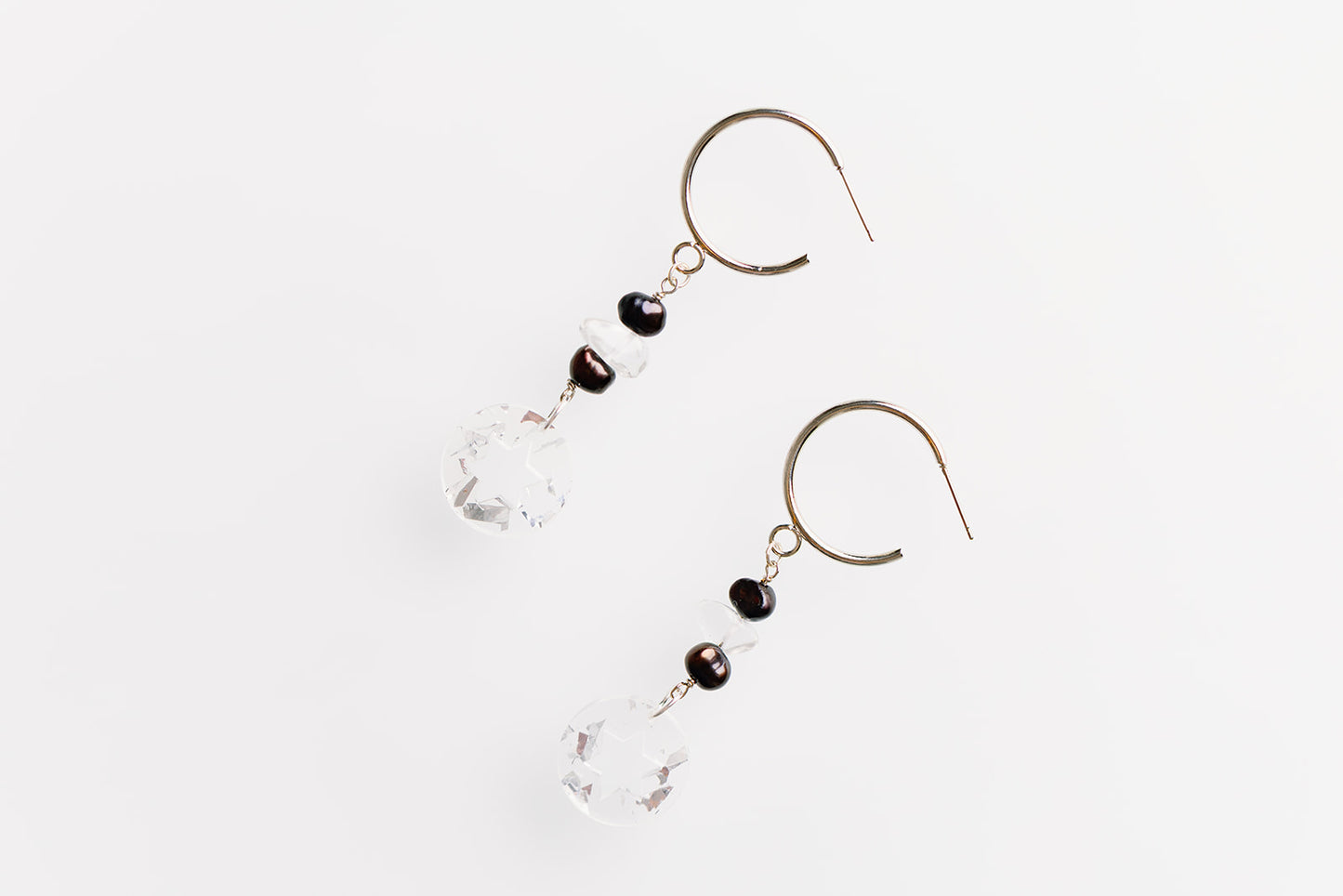 Rina Jewish Star Medallion Earrings