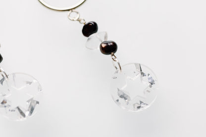 Rina Jewish Star Medallion Earrings