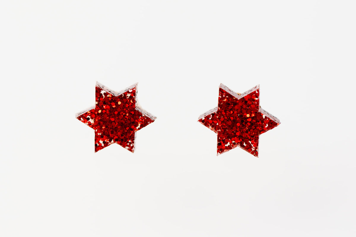 Mini Magens - Red Glitter