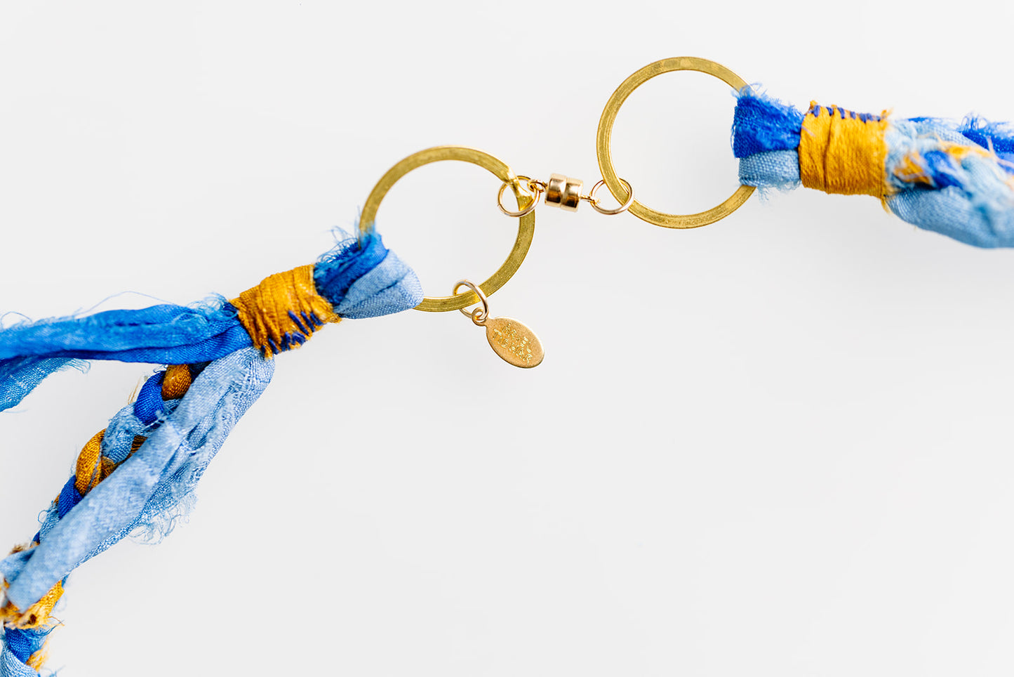 Ceramic & Silk Jewish Virtue Necklaces