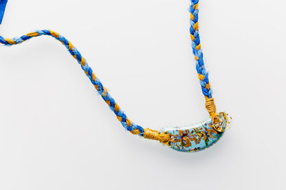 Ceramic & Silk Jewish Virtue Necklaces