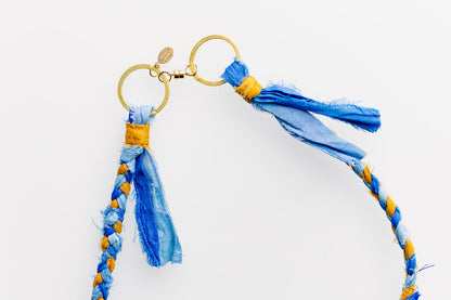 Ceramic & Silk Jewish Virtue Necklaces